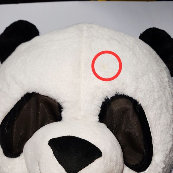 Panda Dan Dee Halloween Head Mascot Plush Big Greeter Costume Cosplay Furry Mask - Picture 5 of 12